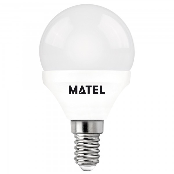 Bomb.led esferica  e14  6w.neutra (caja de 10 unidades)