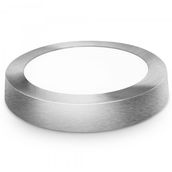 Downlight led superf.redon.plata 24w.cal