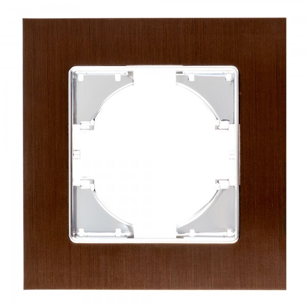 S-empot.aluminio marron marco 1elemento