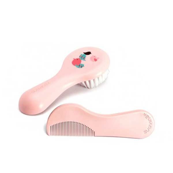 Suavinex Cepillo y Peine Rosa