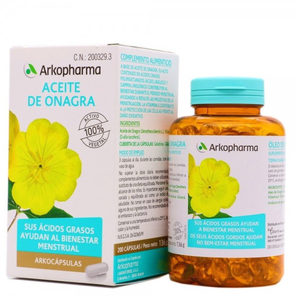 Arkopharma Aceite de Onagra 200 Capsulas
