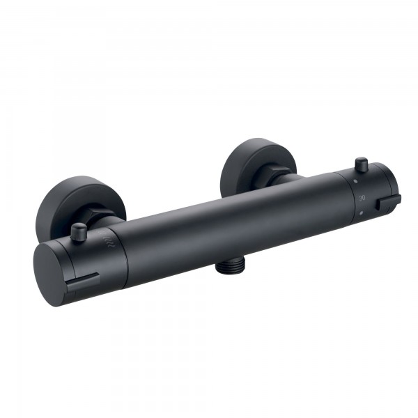 Grifo coral negro termostatico ducha