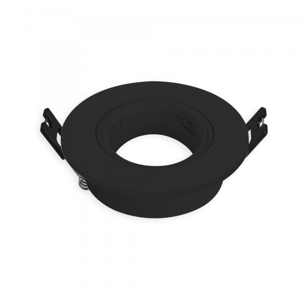 Aro basculante gu10 redondo negro (caja de 6 unidades)