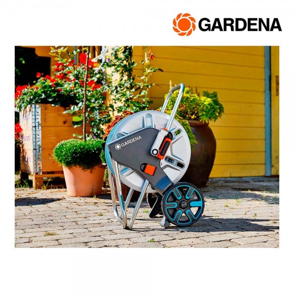 Carro de metal con manguera 25 m