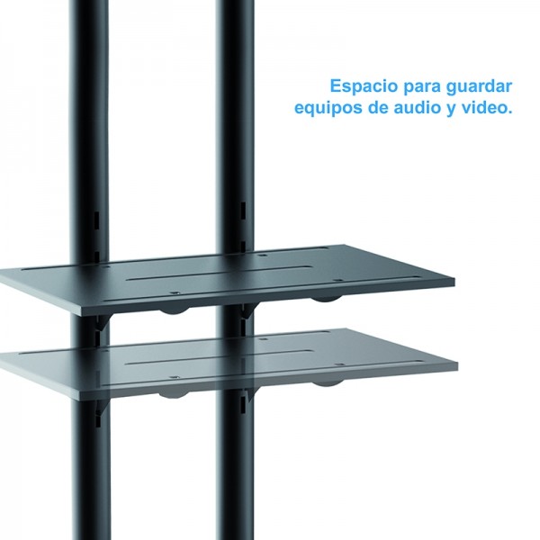 Tooq fs1470m-b soporte suelo pantalla 37"-70"