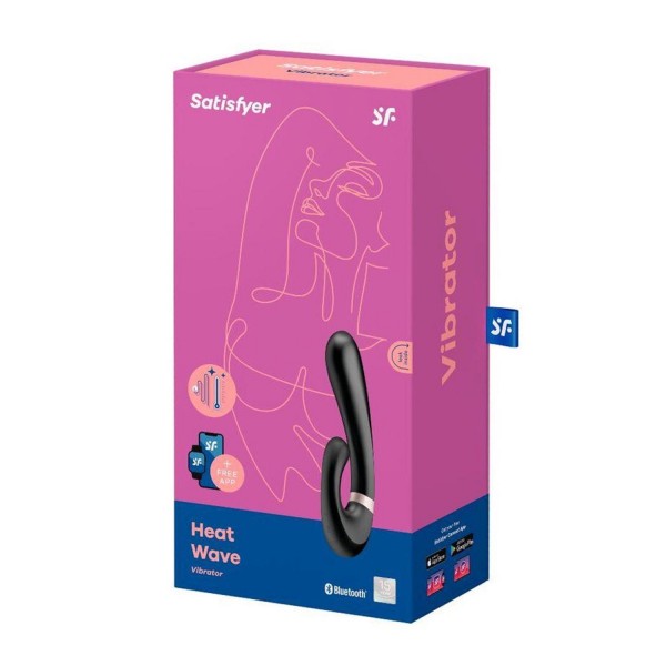 Satisfyer heat wave vibrador negro negro con app 1un