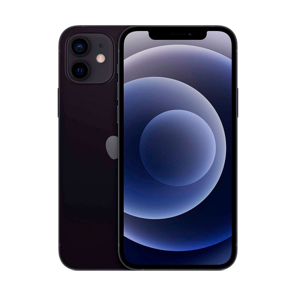 Apple iphone 12 black 5g/ reacondicionado / a14 bionic/4gb/128gb/6.1" oled super retina xdr / dual sim
