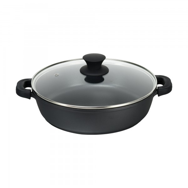 Cacerola al.fund.black baja xylan 32cm