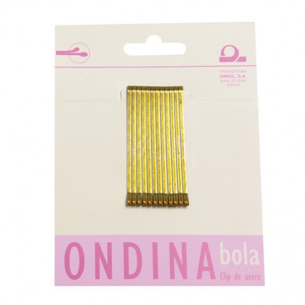 Eurostil ondina clips 50mm bola bronce 12un