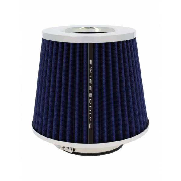 Filtro de Aire Universal para Coche Incluye 4 Adaptadores 60mm 65mm 70mm 77mm Color Azul