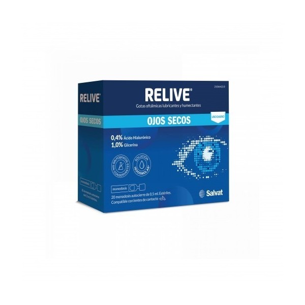 Relive Ojos Secos 20 Monodosis 0,5 ml