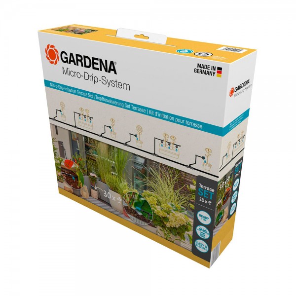 Set riego por goteo micro-drip hasta 30 plantas