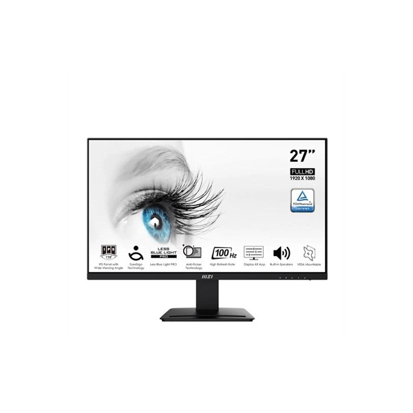 Msi mp273a monitor 27" ips fhd 100hz vga dp hdmi m