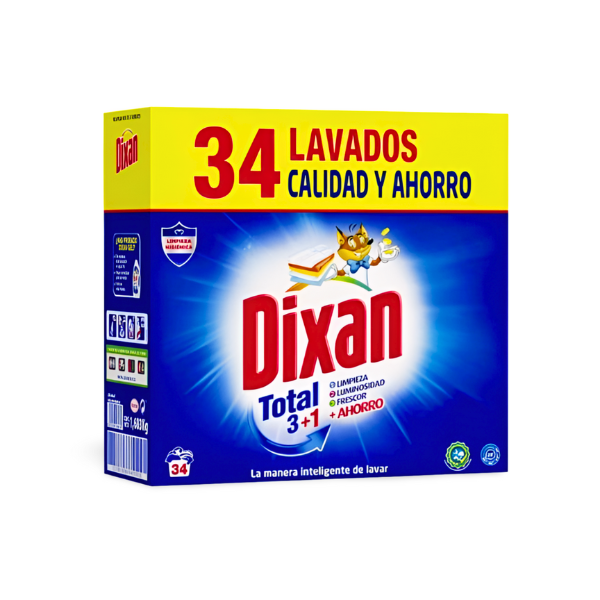 Dixan detergente Polvo 34 lavados