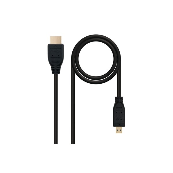 Nanocable cable micro hdmi 1.4  a/m-d/m 0.8 m