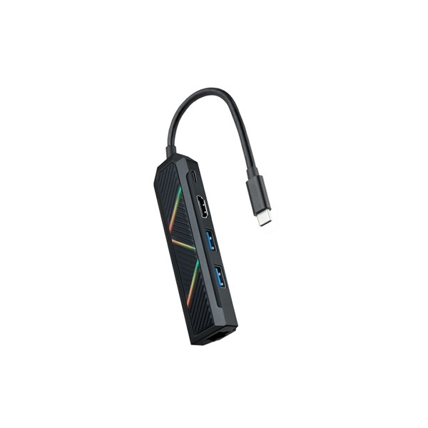 Nanocable hub usb-c 5 en 1 usb-a+usb-c+hdmi+rj45
