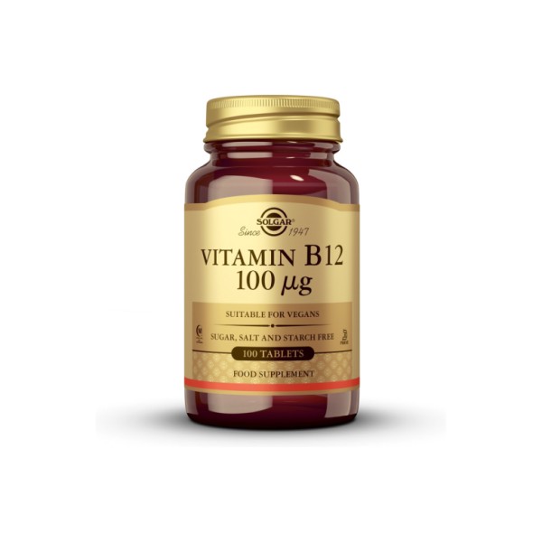 Vitamina B12 100mcg 100 Comps Solgar