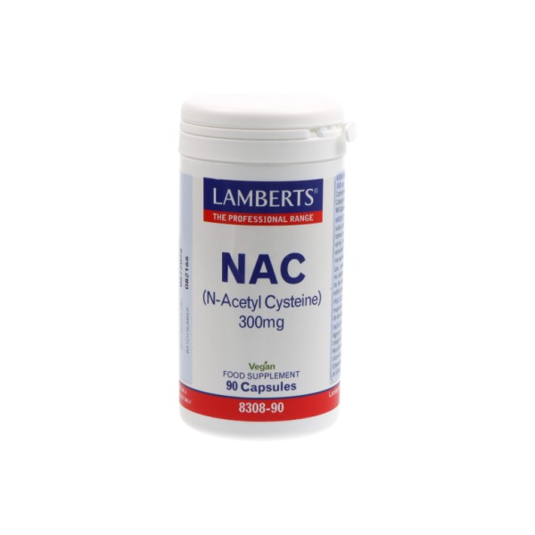 Lamberts NAC 300 Mg (N-acetil Cisteína) 90 Cápsu