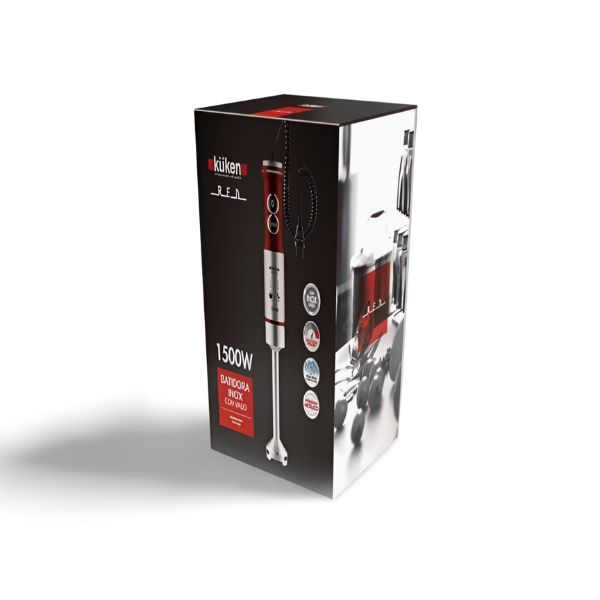 Batidora brazo 1500w. c/vaso red