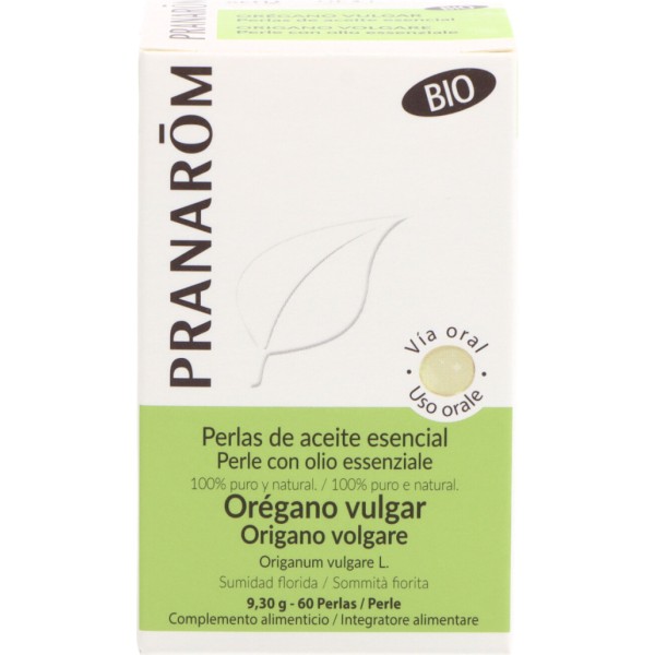 Pranarôm Perlas Oregano Vulgar Bio 60 Perlas