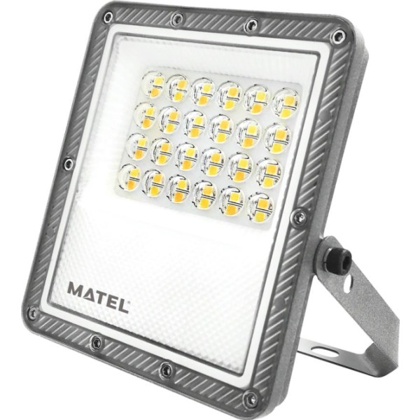 Proyector led plano gris  20w.3cct