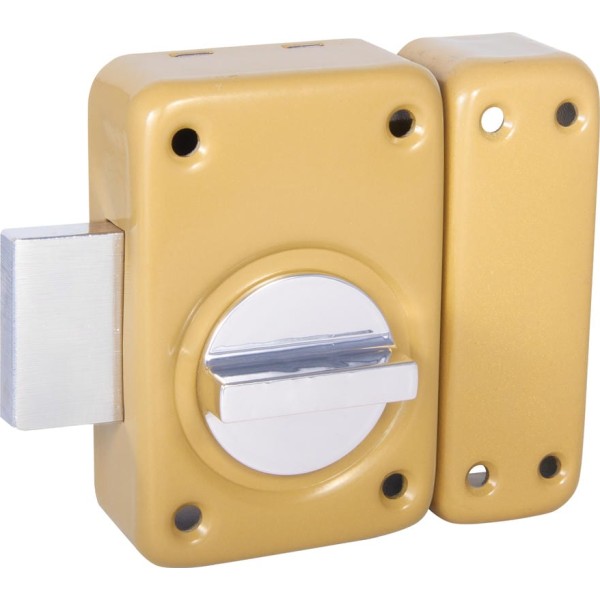 Cerradura t/tesa beige 23x45mm.pom.